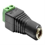 Adaptateur secteur Delock - Bornier 2 broches (F) vers prise CC 5,5 x 2,5 mm (F)