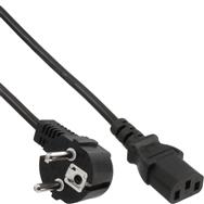 Câble d'alimentation InLine - CEE 7/7 coudé / IEC C13 mâle 3 broches - 1,8 m