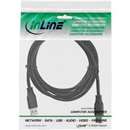 Câble USB 3.2 Gen.1 InLine Type A mâle / A mâle - noir - 0,3 m