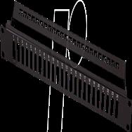 LogiLink FB0003B - 19'' LWL-Panel fÃƒÂ¼r 24x SC Duplex LC Quad Kupplungen