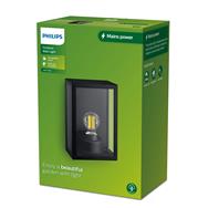 Philips Alzor 8720169266414 AuÃƒÅ¸enwandleuchte E27 Schwarz
