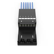 DIGITUS Consolidation point box, 6-port Keystone modules with intelligent cable manager