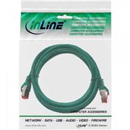 Câble de raccordement en ligne S/FTP PiMF Cat.6 250 MHz PVC CCA vert 0,5 m