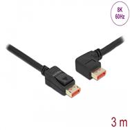 Câble DisplayPort Delock - DisplayPort (M) droit vers DisplayPort (M) coudé à gauche