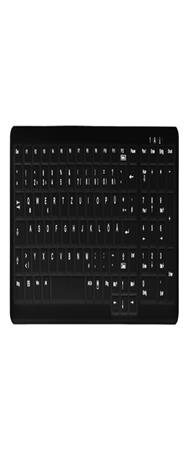 Clavier compact Cherry Wireless Hygiene avec pavé numérique, USB scellé, noir