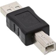 Adaptateur USB 2.0 en ligne Type A mâle / Type B mâle