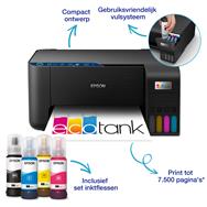 Epson EcoTank ET-2861 - Jet d'encre - Impression couleur - 5760 x 1440 DPI - Copie couleur - A4 - Noir