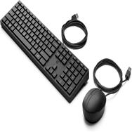 HP Wired 320MK Combo: EMEA-INTL English L-Keyboard, 1,000 DPI