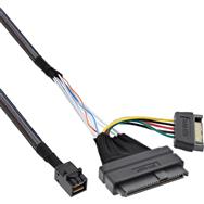 Câble de connexion InLine U.2 - SSD avec U.2 (SFF-8639) vers SFF-8643 + alimentation - 0,75 m