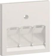 Hager GZUAE3A9016, plaque centrale UAE triple, blanche
