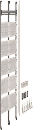 Panneau multimédia complet Hager UF52NWuniversZ 1350 mm 2 champs sans UF52NW