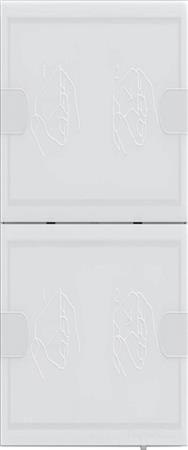 Bouton-poussoir GIRA KNX 4 comfort 2f TS4 blanc