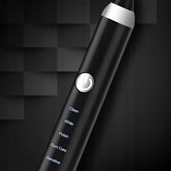 Brosse à dents sonique noire 5 modes Extralink