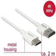 Delock Slim Haute Qualité - HDMI avec câble Ethernet