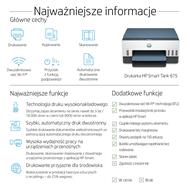 HP Smart Tank 675 All-in-One: Thermal Inkjet, A4, 4800x1200