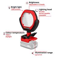 EINHELL GC-OL 18/1500 LI-SOLO CORDLESS OUTDOOR LAMP