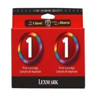 Lexmark Twin-Pack #1 Print Cartridges - Black - Pigment-based ink - Multi pack