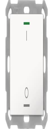 MDT bouton lumineux 55 1 voie RGBW blanc pur brillant interrupteur BE-TAL5501.B1