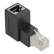 Adaptateur réseau Delock - RJ-45 (F) coudé vers RJ-45 (M)