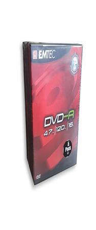 EMTEC DVD-R 4,7 Go 16x - Pack de 5 DVD Boîte