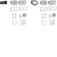 Hager GAPSET2 2x RJ-45 Blanc 16A
