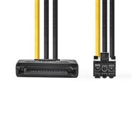 Nedis CCGP74200VA015 - 0.15 m - SATA 15-pin - Male - Female - Straight - Straight