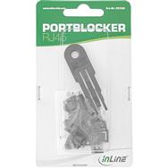 Kit de démarrage pour bloqueur de port RJ45 InLine avec clé