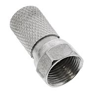 Fiche F mâle en ligne pour câble coaxial avec gaine de câble 8,2 mm