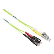 Câble de raccordement Premium ACT LC/UPC vers SC/UPC multimode