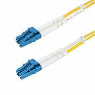 StarTech.com Câble fibre optique duplex monomode LC vers LC (UPC) OS2 15 m 9/125 µm, Optimisé laser, 10 G, Insensible aux courbures, Faible perte d'insertion