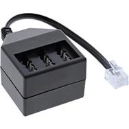 Câble adaptateur allemand InLine TAE RJ11 6P4C mâle vers TAE NFN femelle