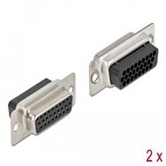 Connecteur de données Delock - HD-26 (F) (pack de 2)