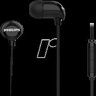 Philips PHI TAE2146BK - Headphones In-ear Wired with Mic+ USB-C TAE2146 Black - Headphones