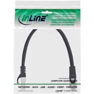 Câble de raccordement InLine Cat.5e SF/UTP noir 0,3 m