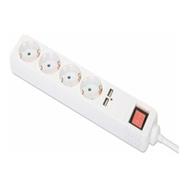 Bloc de distribution électrique Manhattan (UE) 4 prises 2 USB-A