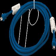 Mobotix MX-FLEX-OPT-CBL-2 - 2 m - Blue - Male/Male - mini USB