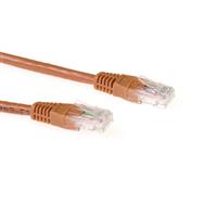 ACT Brown 7 meter U/UTP CAT6A patch cable with RJ45 connectors - 7 m - Cat6a - U/UTP (UTP) - RJ-45 - RJ-45 - Brown