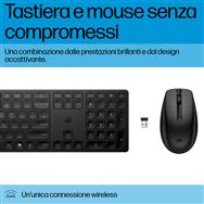 HP 655 Wireless Keyboard + Mouse Combo: White