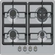 Bosch Serie 4 PGH6B5K90 hob Stainless steel Built-in 58 cm Gas 4 zone s