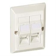 Plaque frontale universelle Equip - Blanc - Plastique ABS - Polycarbonate - Conventionnel - Toutes marques - 80 mm - 80 mm