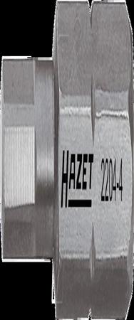 Embout HAZET 2204-3, 6 pans pleins, 6,3, 1/4", profil hexagonal, 3 mm