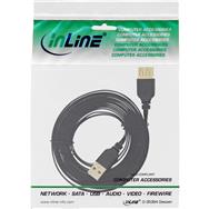 Câble plat USB 2.0 InLine A mâle/femelle 1 m