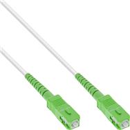 Câble fibre optique simplex en ligne - FTTH - SC/APC8° vers SC/APC8° 9/125 µm OS2 0,5 m