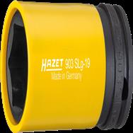 Douille à chocs HAZET 903SLG-19 1/2 pouce 19 mm jaune