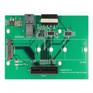 Adaptateur Delock U.2 SFF-8643 vers emplacement PCIe x4 ou M.2 Key M avec plaque de fixation