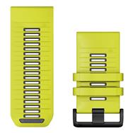 Bracelet silicone Garmin QuickFit Jaune/Graphite