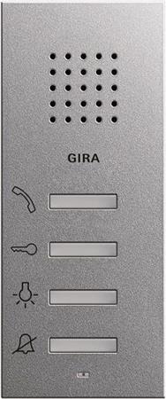 Station d'appartement GIRA freesp. AP aluminium 125026