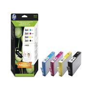 HP 364XL Original Ink Cartridge Multi-Pack: Black/Cyan/Magenta/Yellow Pigment-Based