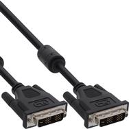 Câble DVI-D en ligne 24+1 mâle / mâle Dual Link avec 2 selfs ferrite 10 m
