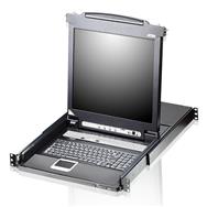 Console KVM WUXGA ATEN CL5708M 1U noire, montage en rack